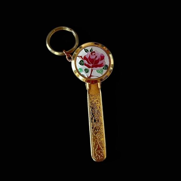 Vintage Rose Floral Key Finder - Picture 1 of 4